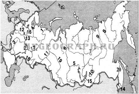 карта росии