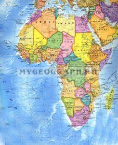 Африка политическая  карта