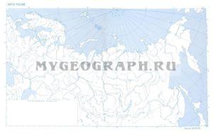 Россия контурная карта  Скачать 