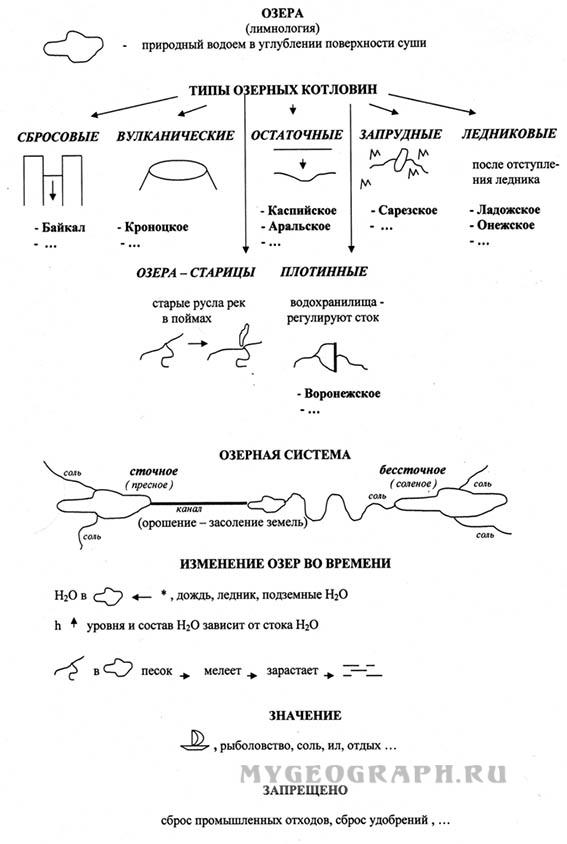 Конспект озера. Опорно логическая схема.